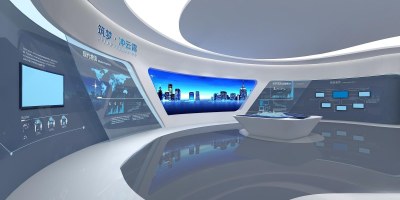 现代科技展厅3D模型下载